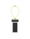 Etui universale impermeabil Baseus Let's Go pentru smartphone-uri (negru-galben)