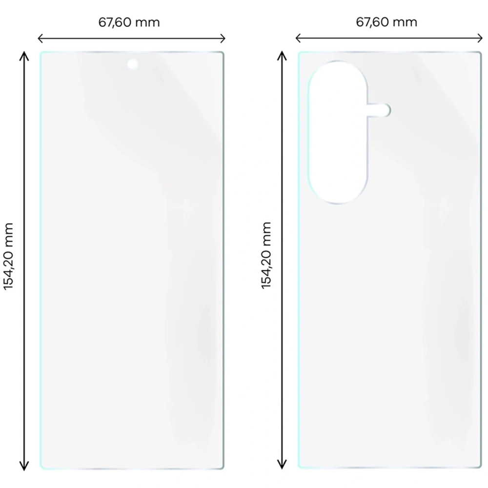 Folia hydrożelowa na tył i przód Bizon Glass Hydrogel Pack do Samsung Galaxy Z Fold7