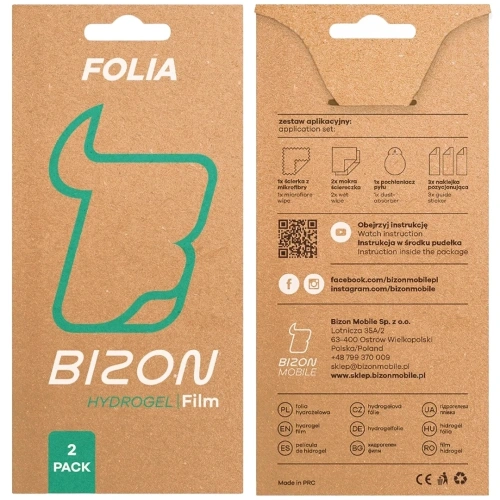 Folia hydrożelowa na tył i przód Bizon Glass Hydrogel Pack do Samsung Galaxy Z Fold7