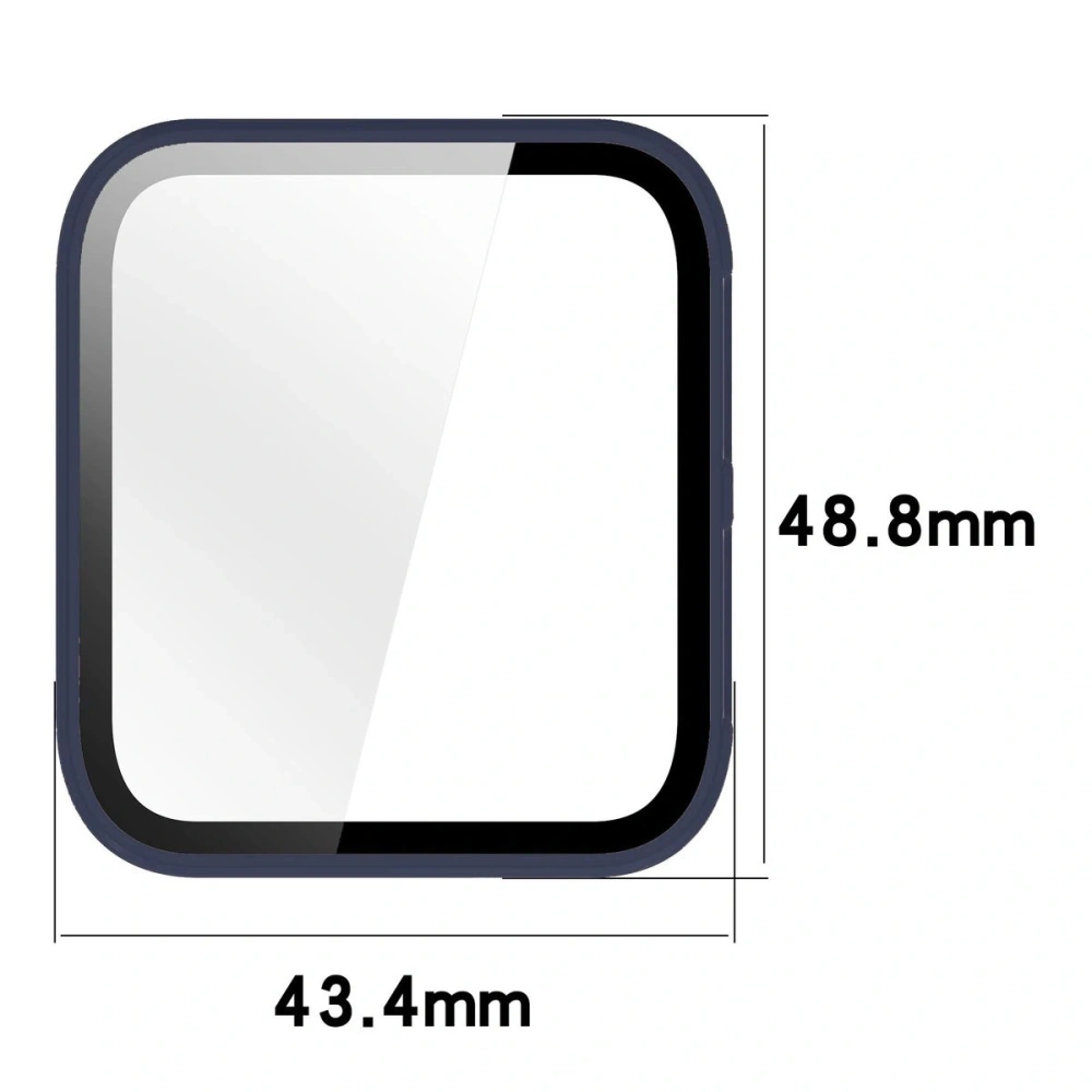 Etui ze szkłem do zegarka Bizon Case+Glass Watch do Garmin Venu X1 niebieskie