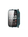 Etui ze szkłem do zegarka Bizon Case+Glass Watch do Garmin Venu X1 zielone