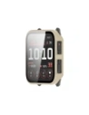 Etui ze szkłem do zegarka Bizon Case+Glass Watch do Garmin Venu X1 beżowe