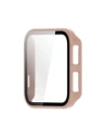 Etui ze szkłem do zegarka Bizon Case+Glass Watch do Garmin Venu X1 różowe