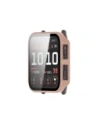 Etui ze szkłem do zegarka Bizon Case+Glass Watch do Garmin Venu X1 różowe