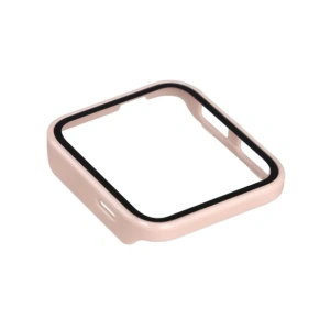 Etui ze szkłem do zegarka Bizon Case+Glass Watch do Garmin Venu X1 różowe