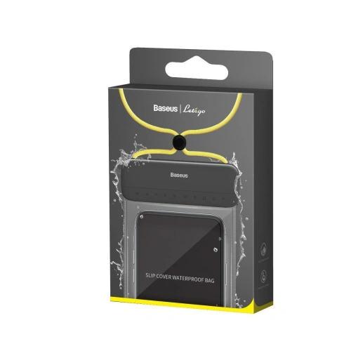 Buy Baseus Let's Go Universal waterproof case for smartphones (black+yellow) - BSU1551BLKYEL - {ean13} - Home Screen Store Europe