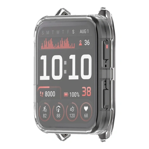 Etui z osłoną ekranu Bizon Case Watch Felipe do Garmin Venu X1 przezroczyste