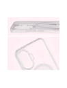 Etui z pierścieniem magnetycznym Bizon Case CrystalO do Xiaomi POCO F7 przezroczyste