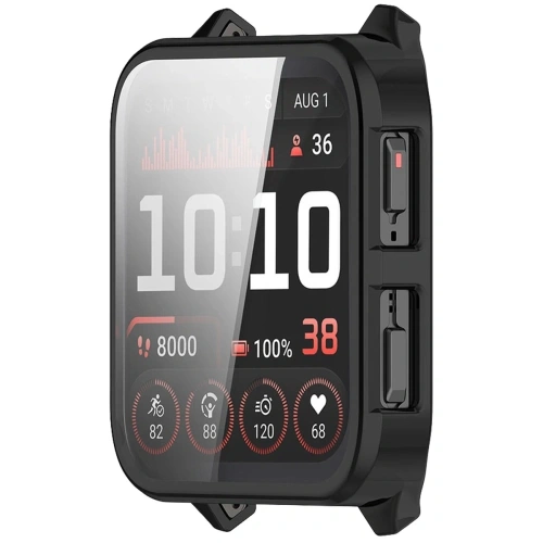 Etui z osłoną ekranu Bizon Case Watch Felipe do Garmin Venu X1 czarne