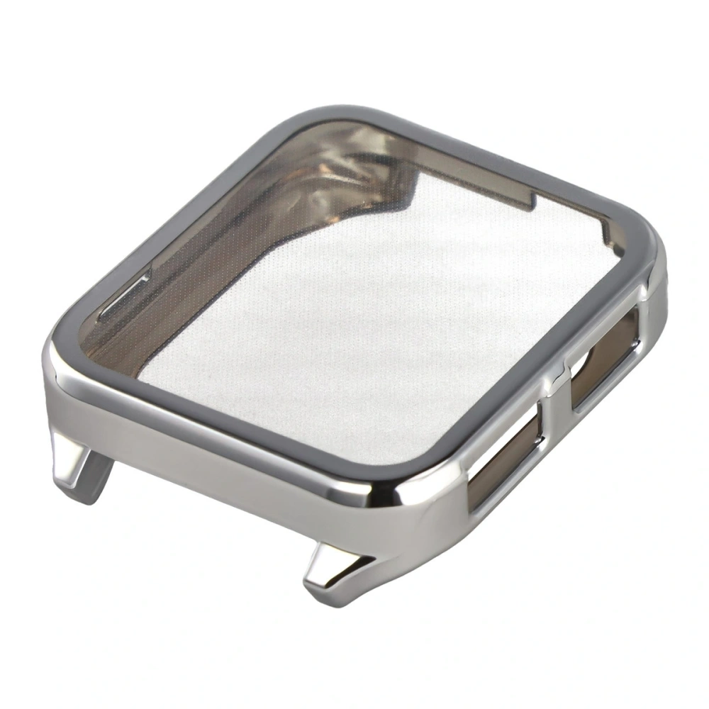 Etui z osłoną ekranu Bizon Case Watch Felipe do Garmin Venu X1 srebrne