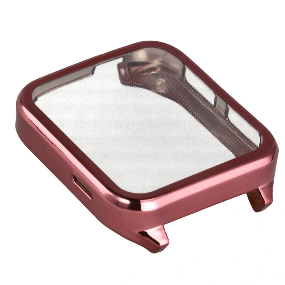 Etui z osłoną ekranu Bizon Case Watch Felipe do Garmin Venu X1 różowe