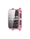 Etui z osłoną ekranu Bizon Case Watch Felipe do Garmin Venu X1 różowe