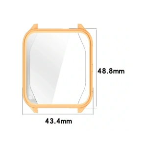 Etui z osłoną ekranu Bizon Case Watch Felipe do Garmin Venu X1 różowozłote