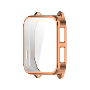Etui z osłoną ekranu Bizon Case Watch Felipe do Garmin Venu X1 różowozłote