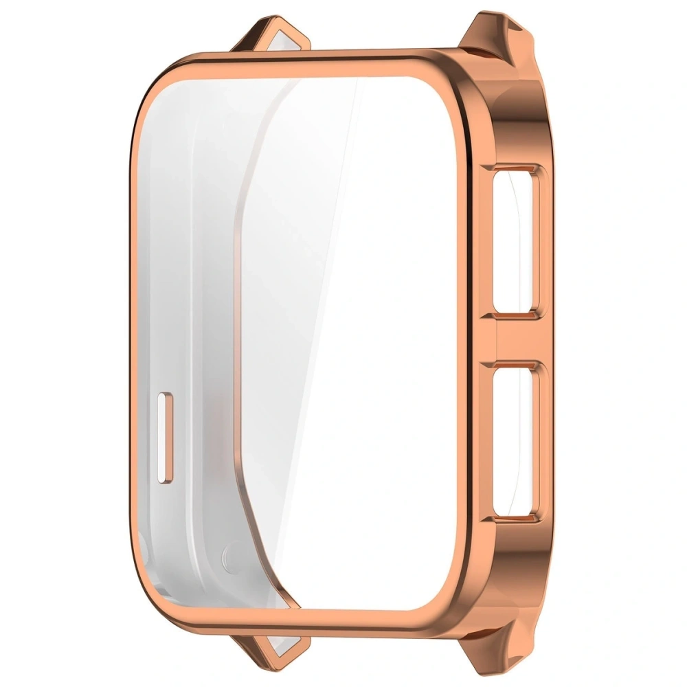 Etui z osłoną ekranu Bizon Case Watch Felipe do Garmin Venu X1 różowozłote