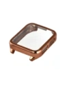 Etui z osłoną ekranu Bizon Case Watch Felipe do Garmin Venu X1 różowozłote