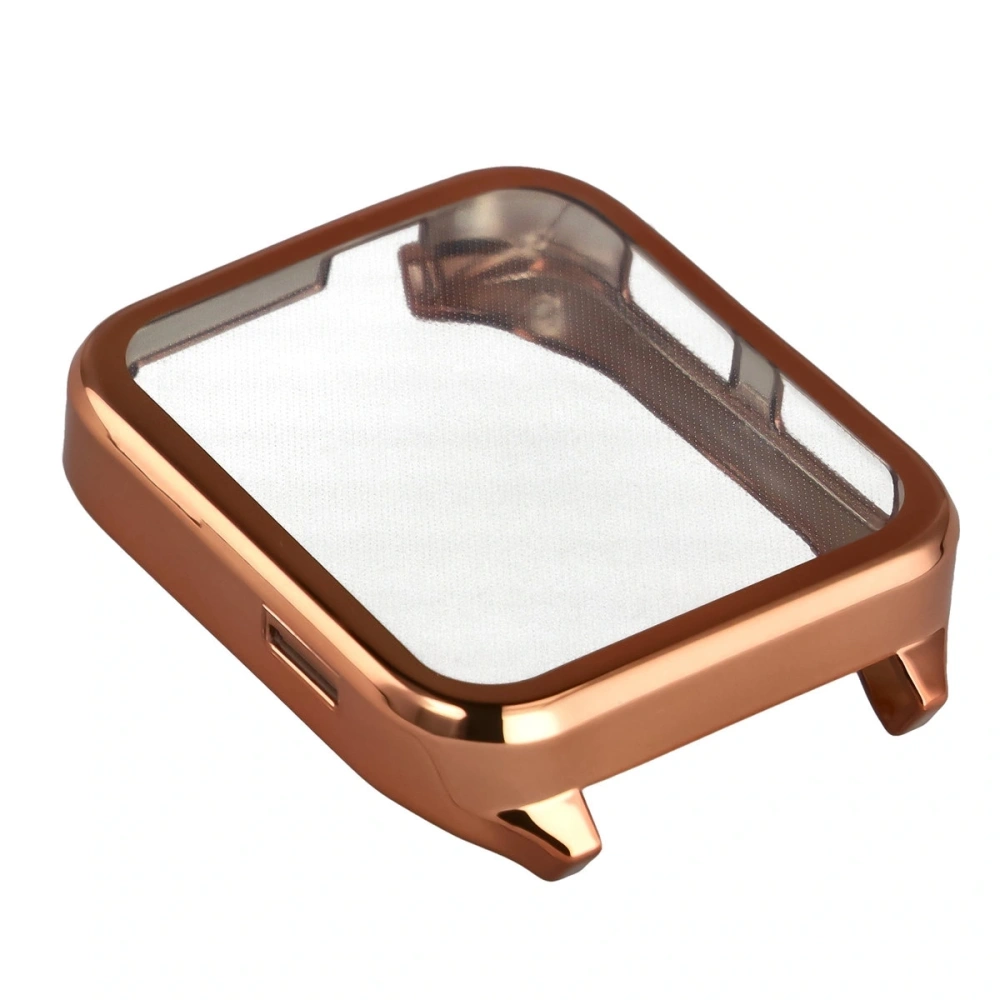 Etui z osłoną ekranu Bizon Case Watch Felipe do Garmin Venu X1 różowozłote