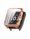 Etui z osłoną ekranu Bizon Case Watch Felipe do Garmin Venu X1 różowozłote