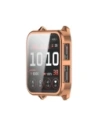 Etui z osłoną ekranu Bizon Case Watch Felipe do Garmin Venu X1 różowozłote