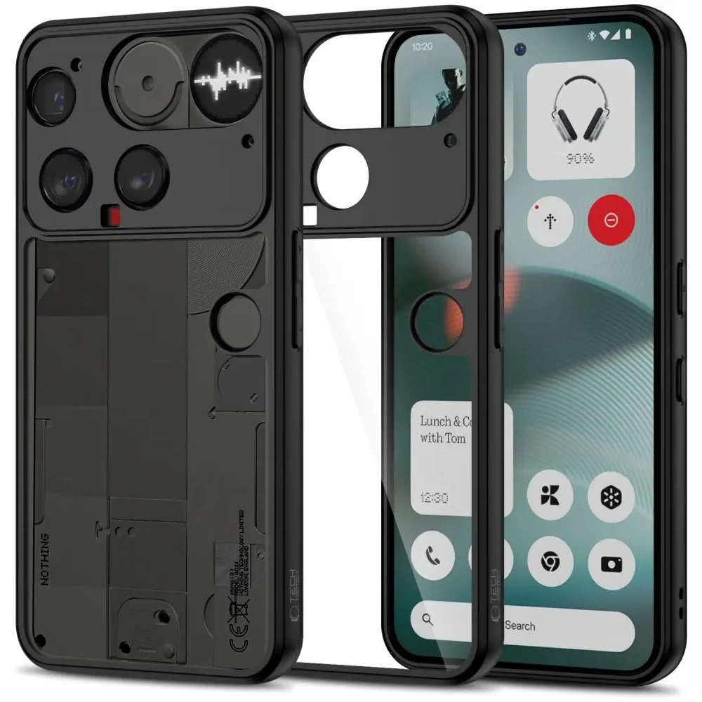 Etui Tech-Protect Magmat Nothing Phone 3 Black/clear