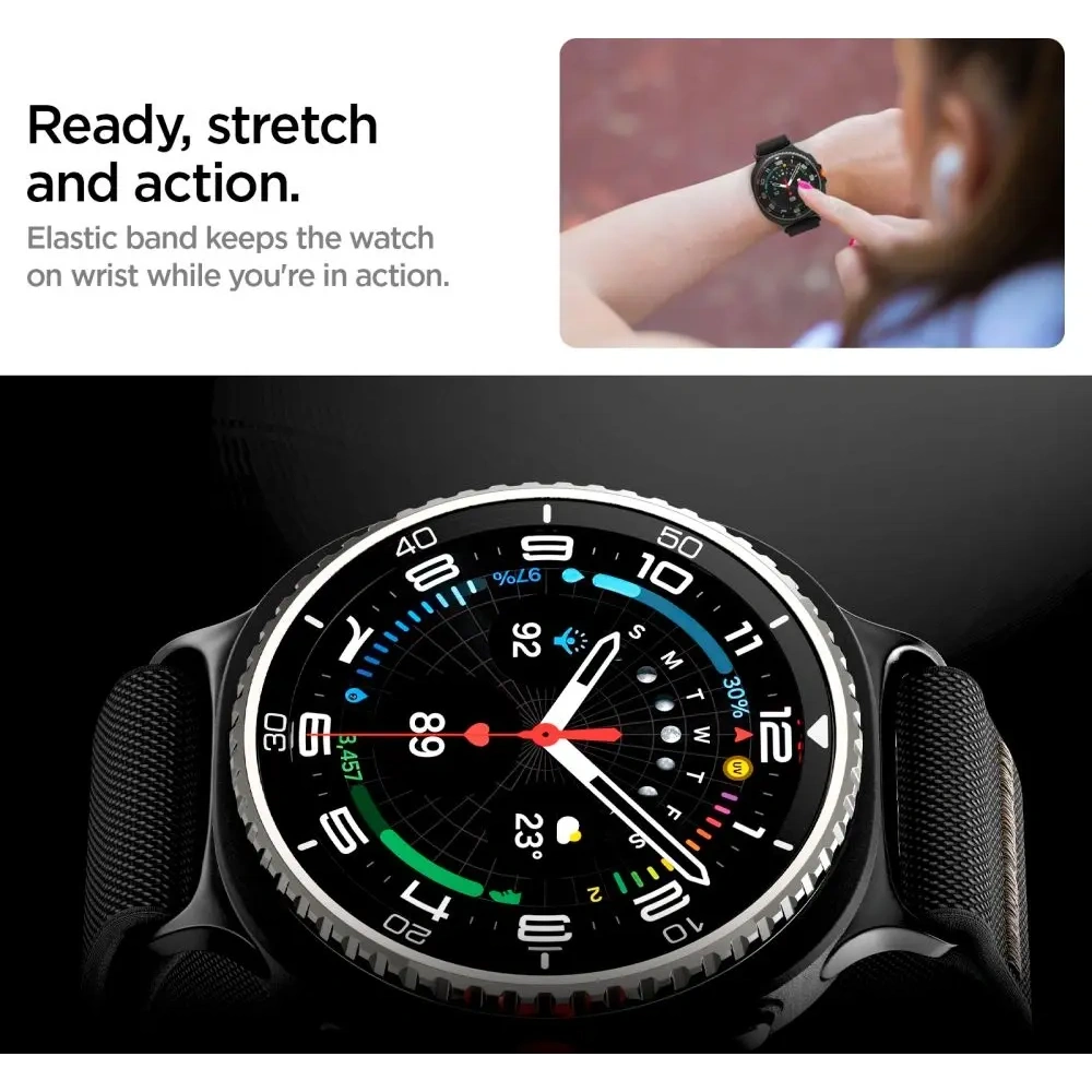 Pasek Spigen Lite Fit do Samsung Galaxy Watch 8 / Classic 40/44/46mm Black
