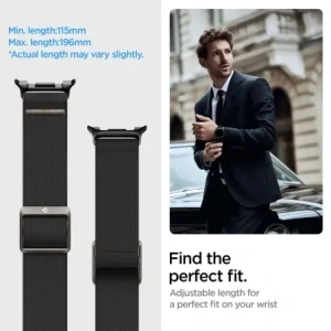 Pasek Spigen Lite Fit do Samsung Galaxy Watch 8 / Classic 40/44/46mm Black