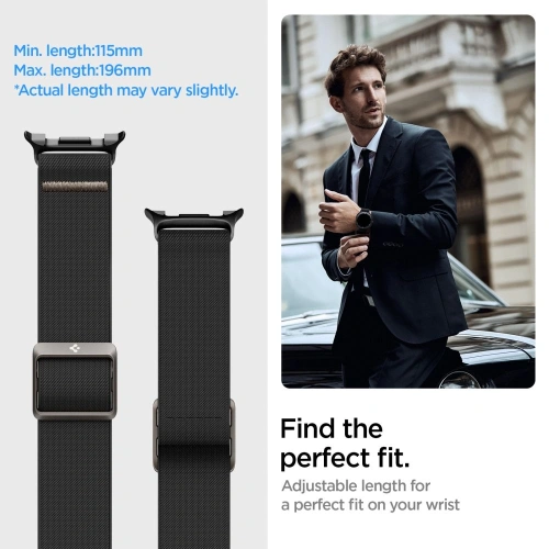 Pasek Spigen Lite Fit do Samsung Galaxy Watch 8 / Classic 40/44/46mm Black