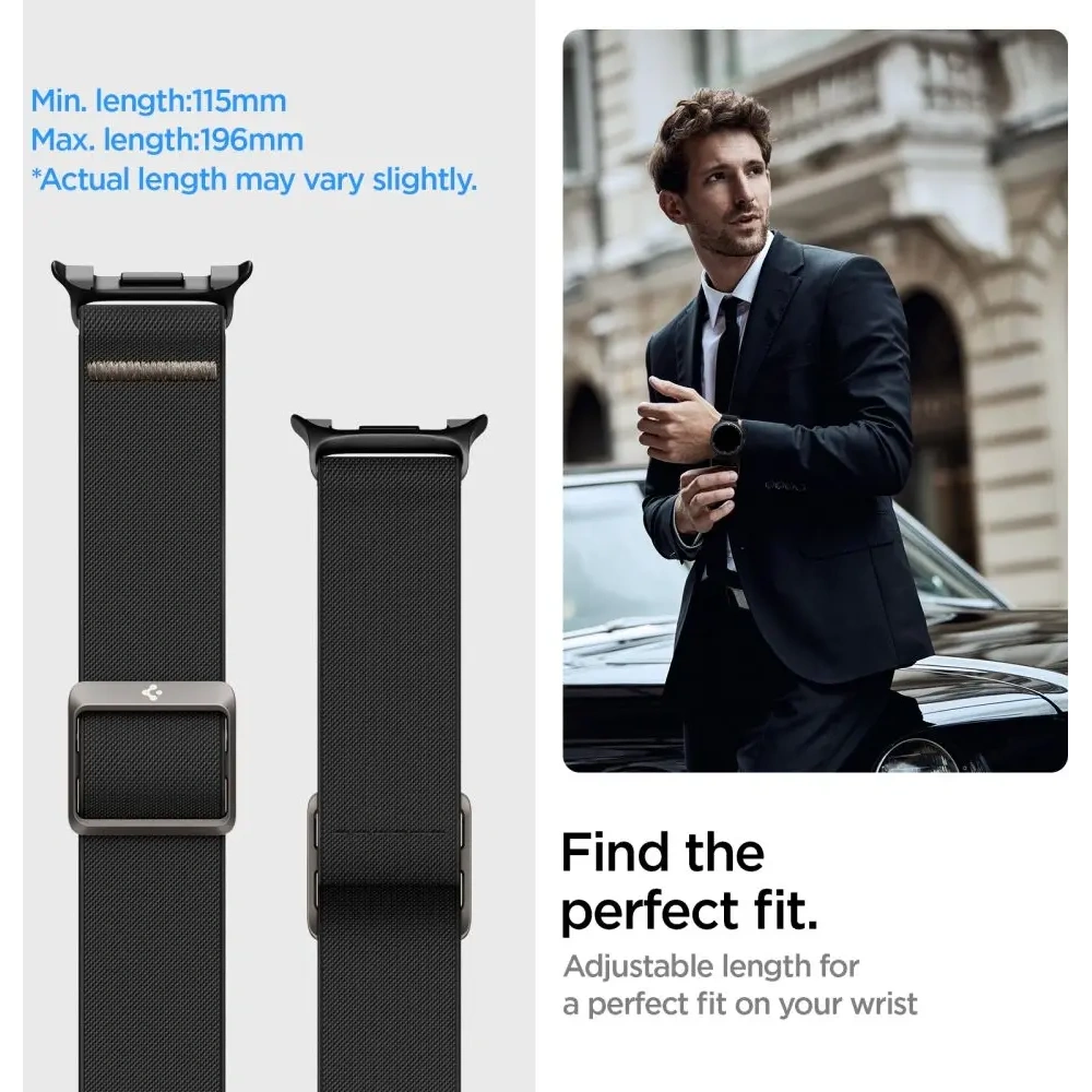 Pasek Spigen Lite Fit do Samsung Galaxy Watch 8 / Classic 40/44/46mm Black