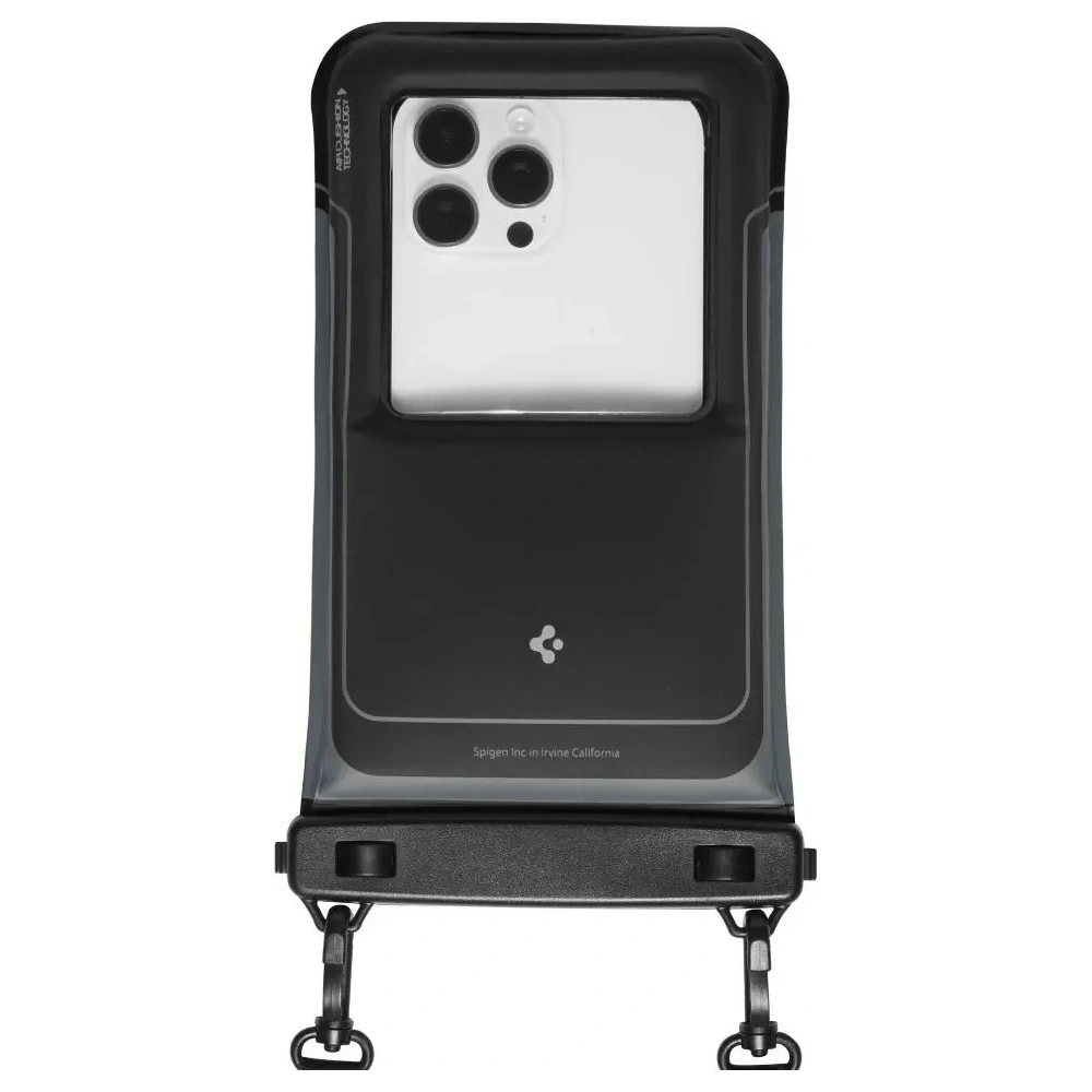 Etui wodoodporne Spigen A611P Universal Waterproof Float Case Matte Black [2 PACK]