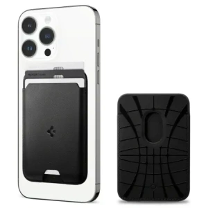 Portfel magnetyczny Spigen Valentinus Pro MagSafe Wallet Black