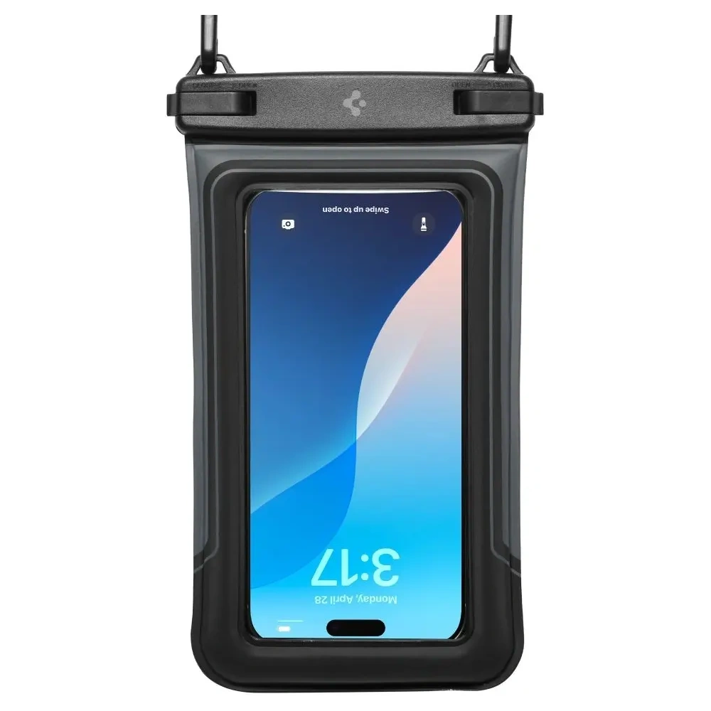 Etui wodoodporne Spigen A611P Universal Waterproof Float Case Matte Black [2 PACK]