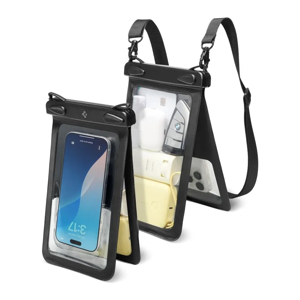 Etui wodoodporne Spigen A603 Universal Waterproof Case Black