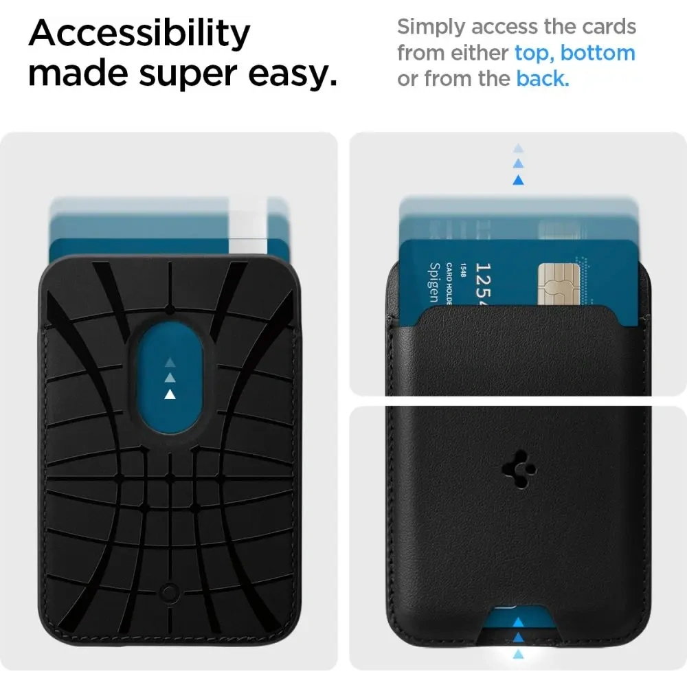 Portfel magnetyczny Spigen Valentinus Pro MagSafe Wallet Black