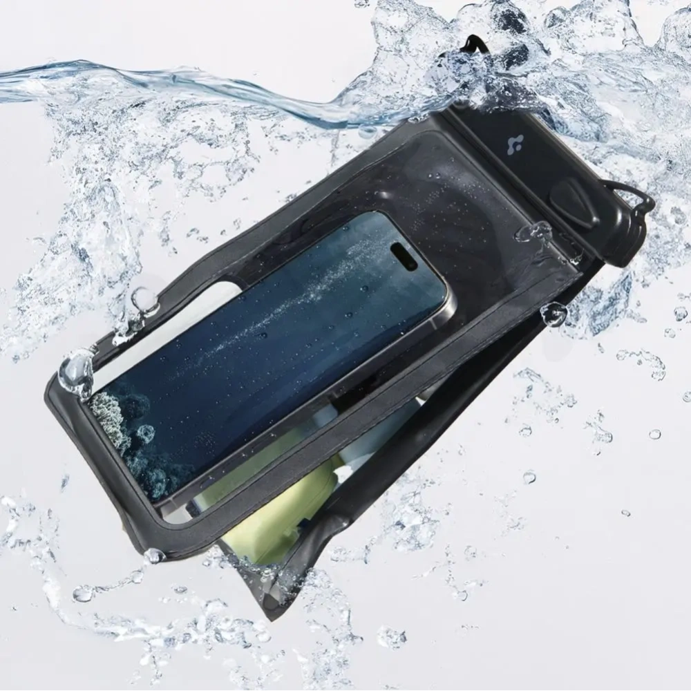 Etui wodoodporne Spigen A603 Universal Waterproof Case Black