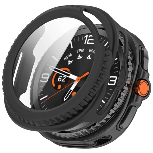 Etui z szybką Tech-Protect Defense do Samsung Galaxy Watch 8 Classic 46mm Black