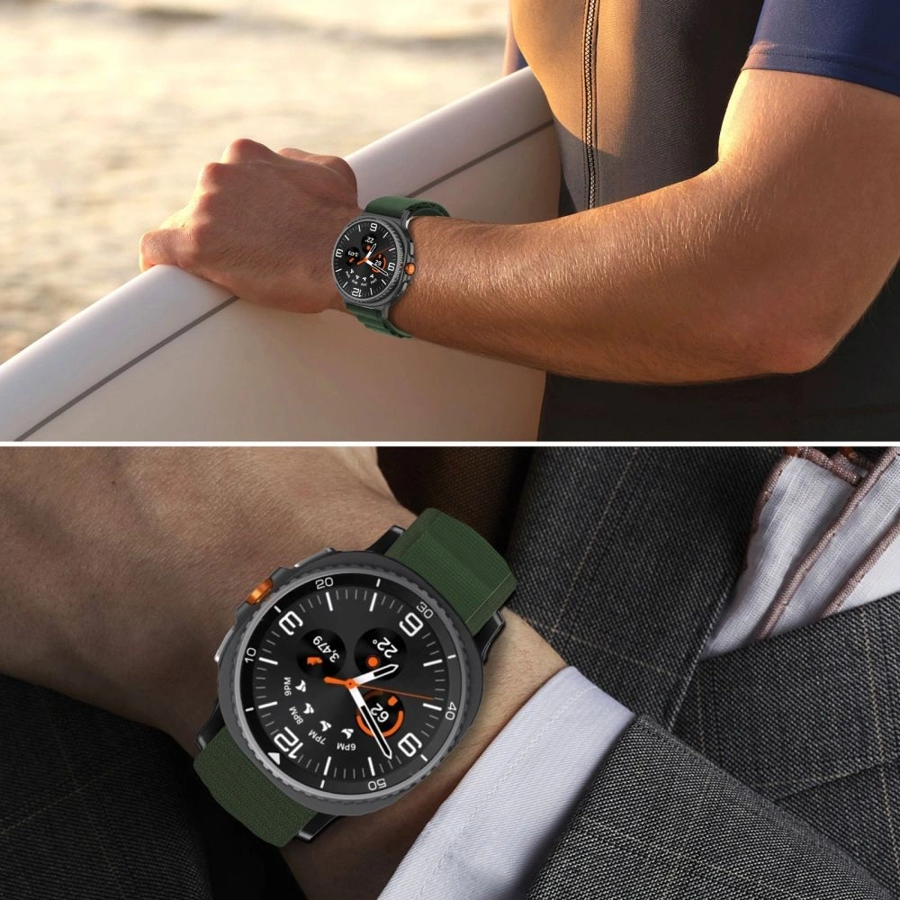 Pasek Tech-Protect Nylon Pro do Samsung Galaxy Watch 8 / Classic 40/44/46mm Army Green