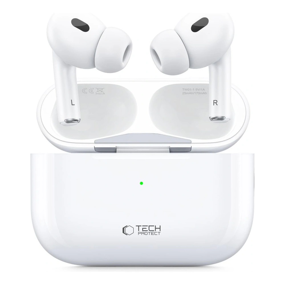 [CR] Bezprzewodowe słuchawki dokanałowe Tech-Protect Ultraboost TWS Earphone Pro White