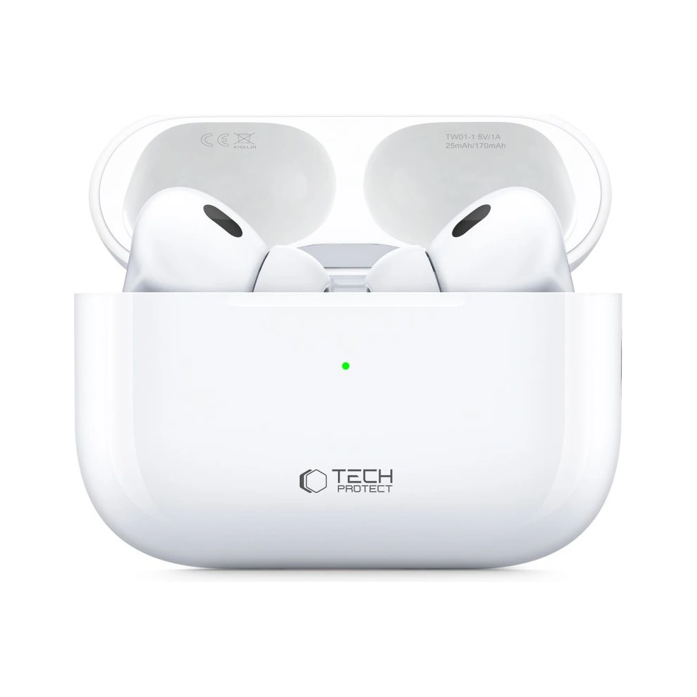 [CR] Bezprzewodowe słuchawki dokanałowe Tech-Protect Ultraboost TWS Earphone Pro White