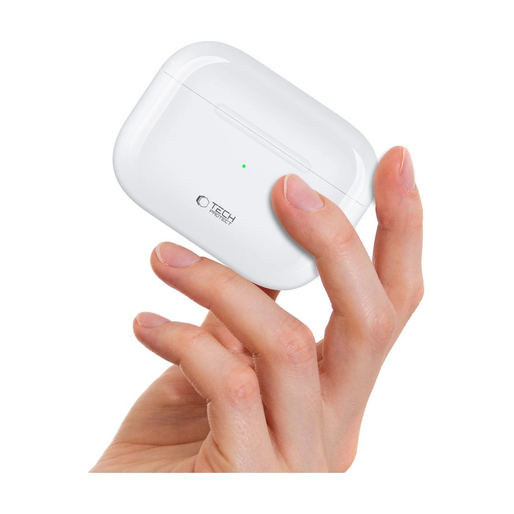 [CR] Bezprzewodowe słuchawki dokanałowe Tech-Protect Ultraboost TWS Earphone Pro White