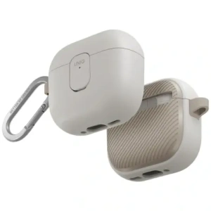 Etui UNIQ Clyde do Apple AirPods 4 Lock Case beżowy