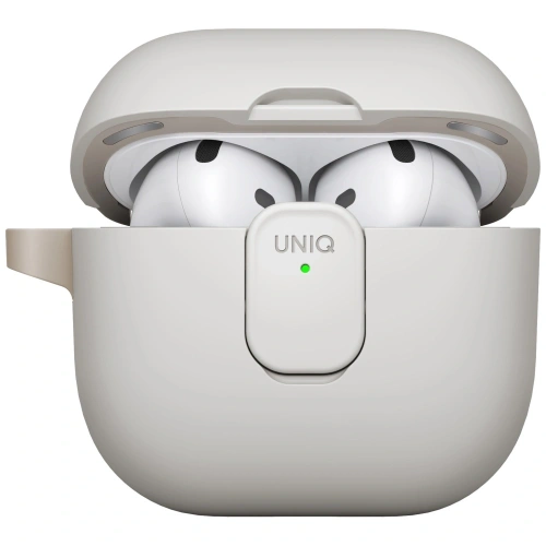 Etui UNIQ Clyde do Apple AirPods 4 Lock Case beżowy