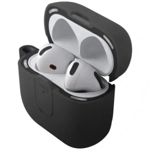 Etui UNIQ Clyde do Apple AirPods 4 Lock Case czarny