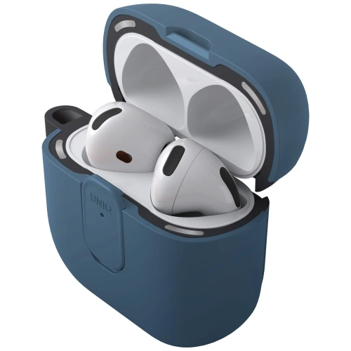 Etui UNIQ Clyde do Apple AirPods 4 Lock Case niebieski