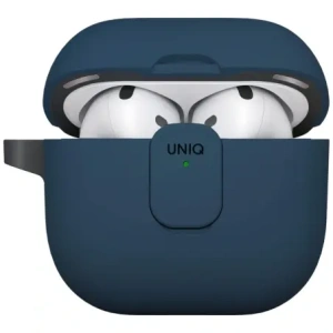 Etui UNIQ Clyde do Apple AirPods 4 Lock Case niebieski