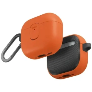 Etui UNIQ Clyde do Apple AirPods 4 Lock Case pomarańczowy