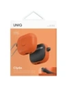 Etui UNIQ Clyde do Apple AirPods 4 Lock Case pomarańczowy