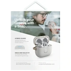 Etui UNIQ Clyde do Apple AirPods 4 Lock Case pomarańczowy