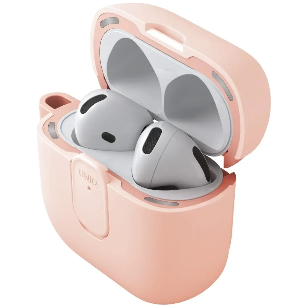 Etui UNIQ Clyde do Apple AirPods 4 Lock Case różowy