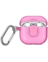 Etui UNIQ Glase Pro do Apple AirPods 4 Lock Case różowy