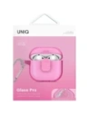 Etui UNIQ Glase Pro do Apple AirPods 4 Lock Case różowy